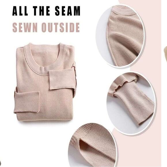 CREWNECK BATWING SLEEVE OVERSIZED SIDE SLIT RIBBED KNIT PULLOVER SWEATER Sz XL - Picture 4 of 5